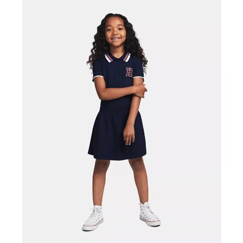 ModubaTommy Hilfiger 걸즈 반팔 폴로 드레스