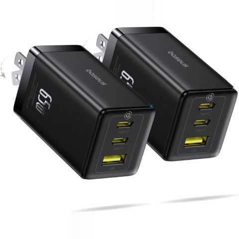 Baseus 65W USB-C 충전기 2팩