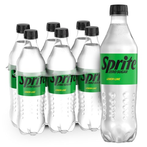 ModubaSprite Zero Sugar 레몬라임 카페인 프리 탄산음료 16.9oz 6팩