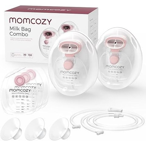 Moduba웨어러블 모유 수집컵 5oz 보관백 포함