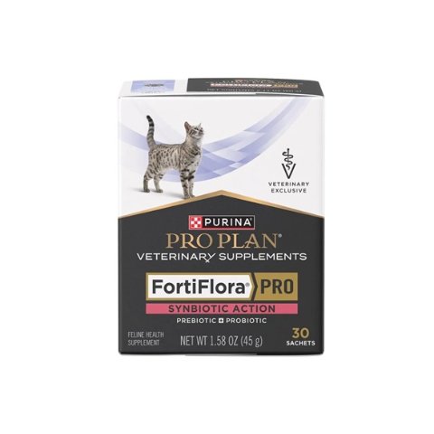 ModubaFortiFlora PRO 고양이용 신바이오틱스 건강 보조제 30포입