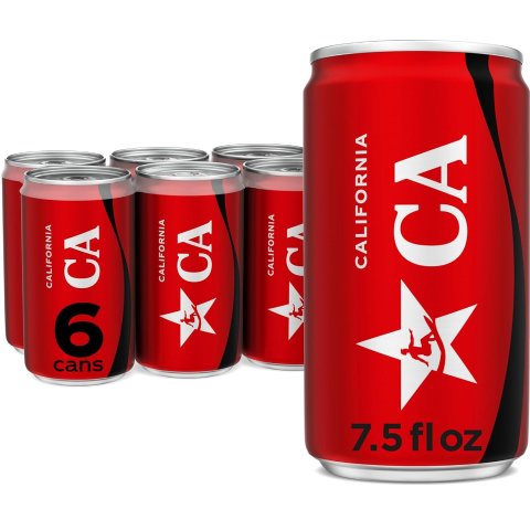 ModubaCoca-Cola Zero Sugar 미니 캔 탄산음료 7.5oz 6팩