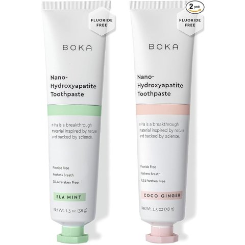 Moduba무불소 나노 하이드록시아파타이트 치약 엘라 민트 코코 진저 1.3fl oz 2개 세트
