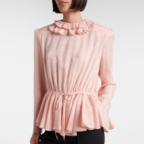 ModubaChloé 실크 탑
