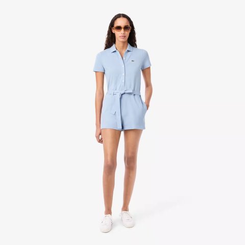 Moduba스트레치 피케 폴로 칼라 롬퍼