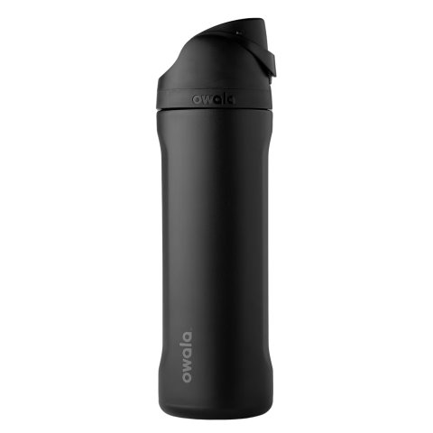 ModubaFreeSip 스테인리스 텀블러 메탈 빨대 24oz 블랙