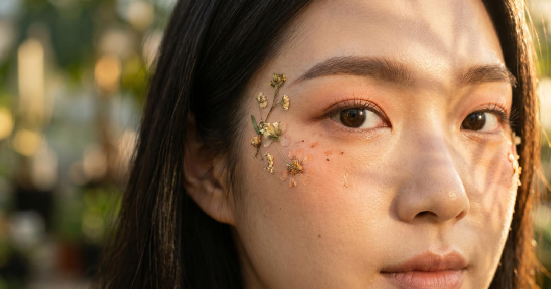 K-beauty soft eyebrow look
