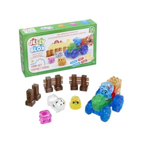 ModubaJelly Blox 팜 빌딩 블록 세트 18피스