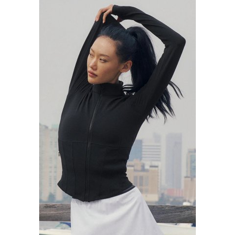 Moduba에어브러시 코르셋 집업 재킷