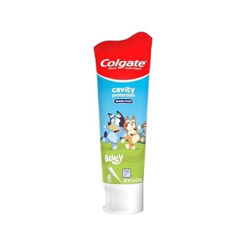 ModubaColgate 키즈 충치 예방 불소 치약 블루이 버블 프루트향 130g