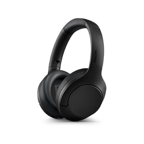 ModubaPHILIPS H8506 오버이어 무선 헤드폰 ANC 멀티포인트 블루투스 60시간 재생 (블랙)