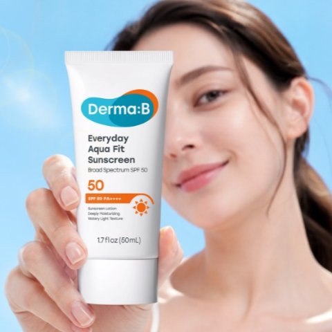 Derma B 보송·촉촉 아쿠아핏 선크림 SPF50+