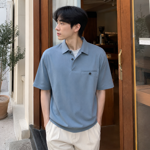 니트 린넨 폴로 셔츠 $50.49COS 남성 의류 최대 70% + 추가 15% 할인
