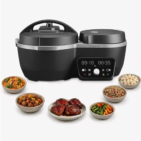ModubaInstant Pot 듀얼 액션 8-in-1 멀티쿠커 4Qt 2Qt 압력밥솥 & 전기밥솥 슬로우쿠커 소테 기능