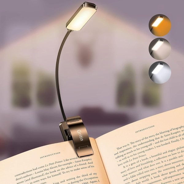 Gritin LED 충전식 독서등