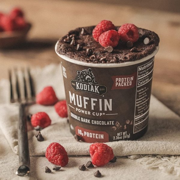 최저가: Kodiak Cakes 머핀 파워컵 더블 다크 초콜릿 12팩