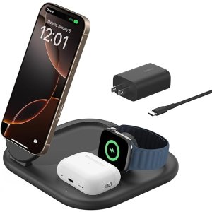 ModubaBelkin 3-in-1 MagSafe 호환 아이폰 무선 충전기