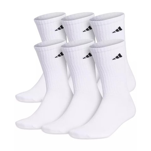 Modubaadidas 남성 쿠션 크루 양말 6팩