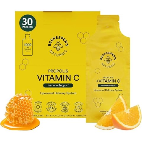 ModubaBeekeeper s Naturals 리포좀 비타민C 1000mg 프로폴리스 허니 30포