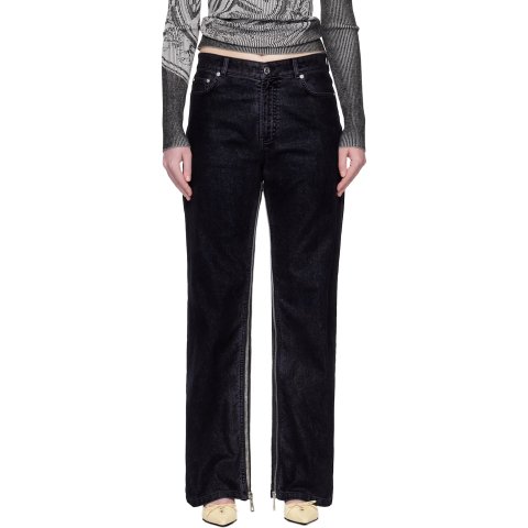 Moduba네이비  The Flocked Denim  데님 팬츠