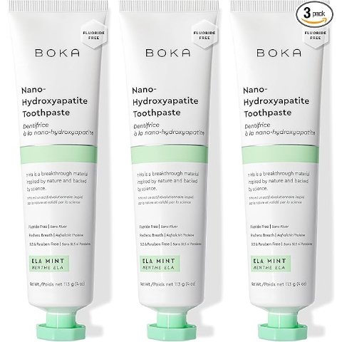 Moduba무불소 나노 하이드록시아파타이트 치약 엘라 민트 4fl oz 3개 세트