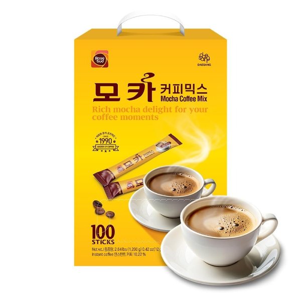 Rosebud 모카 커피믹스 100개입