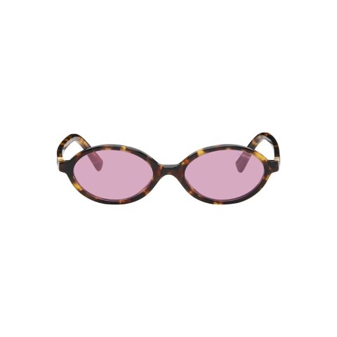 ModubaMiu Miu 브라운 미우 리가드 선글라스