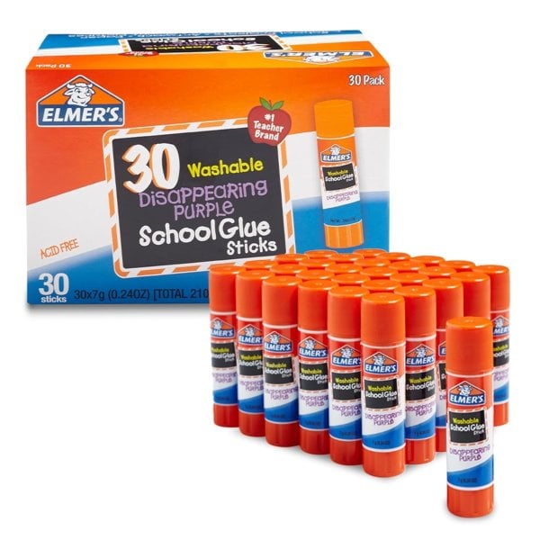 Elmer s 보라색 워셔블 글루스틱 30팩