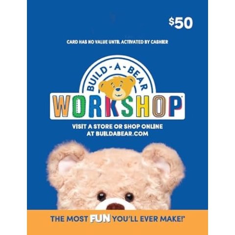 ModubaBuild-A-Bear 기프트카드 50달러권