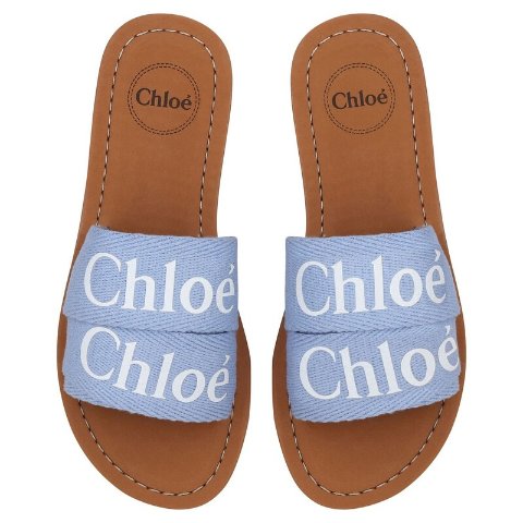 ModubaChloe 더블 로고 스트랩 샌들