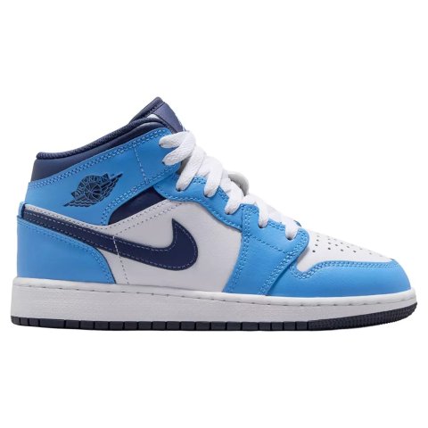 ModubaAir Jordan 1 키즈 주니어 미드 슈즈 (미드나이트 네이비)
