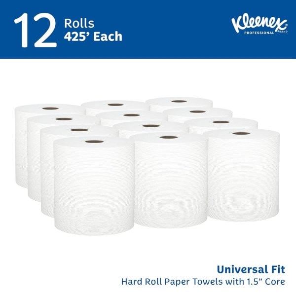 Kleenex Professional 하드 롤 페이퍼 타월 12롤