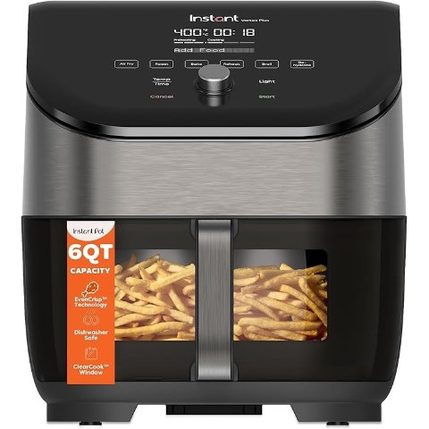 ModubaInstant Pot Vortex Plus 6QT 에어프라이어 1700W 블랙