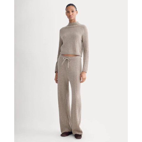 Moduba울 캐시미어 스트레이트 팬츠