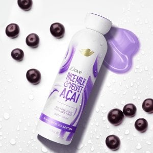 Dove 플랜트 밀크 클렌징 바디워시 아사이 & 라이스 밀크