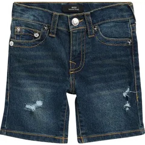 ModubaTrue Religion 키즈 디스트레스드 데님 쇼츠