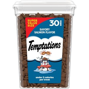 Temptations 연어맛 고양이 간식 30온스