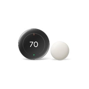 ModubaGoogle Nest 학습형 스마트 온도조절기 4세대 + Nest 온도 센서 2세대 (실버)