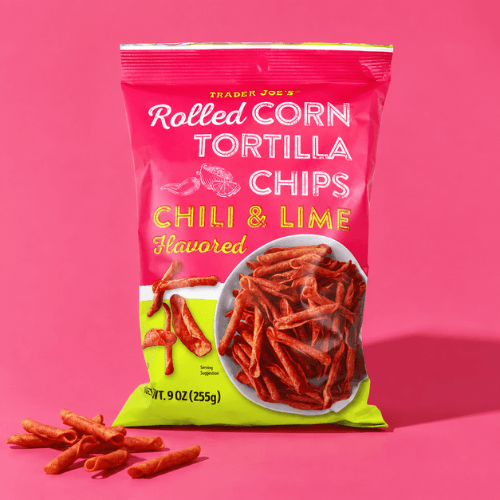 Trader Joe's Chili and Lime Flavored Rolled Corn Tortilla Chips