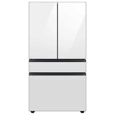 ModubaSamsung BESPOKE 36인치 23큐빅피트 4도어 프렌치도어 스마트 냉장고 화이트 글라스 RF23BB860012AA
