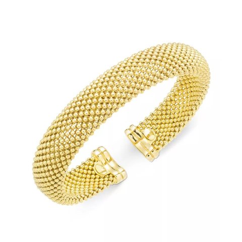 ModubaItalian Gold 14K 골드 메시 뱅글 브레이슬릿