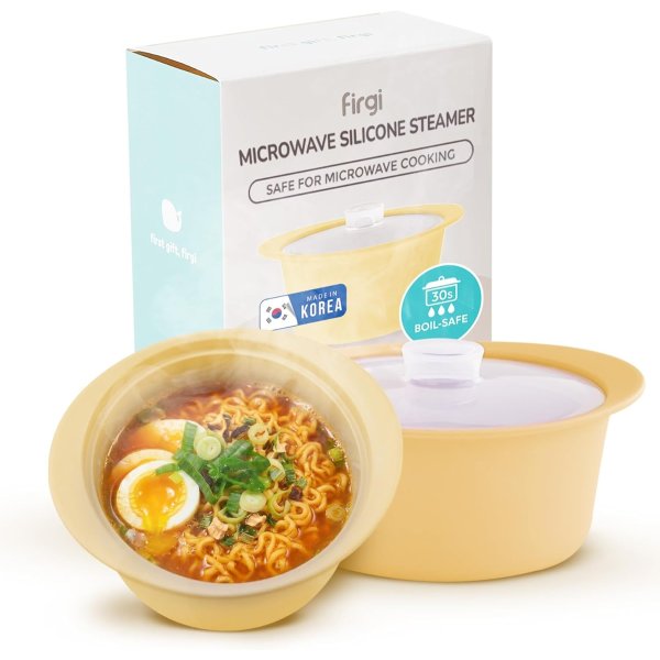 최저가: Firgi 실리콘 전자레인지 찜기 40oz