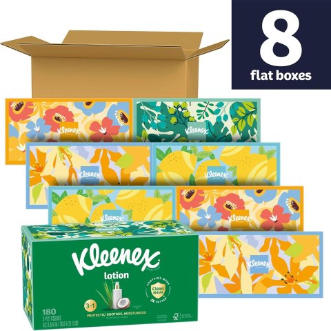Moduba섭스크라이브 주문 시 25% 할인쿠폰Kleenex 코코넛 오일 로션 미용티슈 8팩