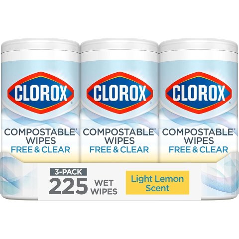 Moduba섭스크라이브 주문 시 25% 할인쿠폰Clorox Free & Clear 라이트 레몬 향 클리닝 물티슈 75매 x 3팩