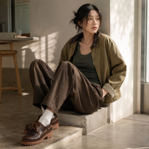 코튼 릴렉스 앵클 팬츠 $29.90