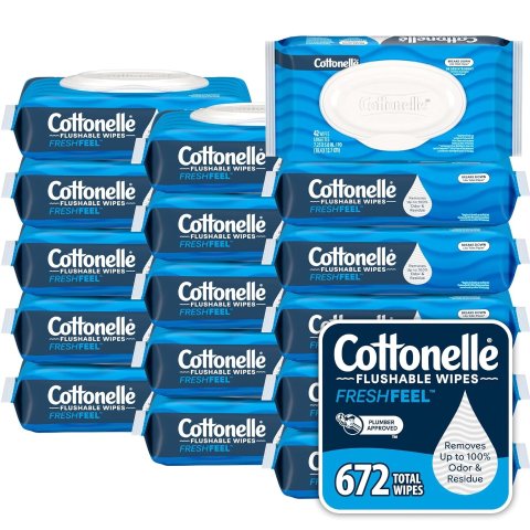 Moduba섭스크라이브 주문 시 25% 할인쿠폰Cottonelle 프레시 필 물에 녹는 화장실용 물티슈 16팩