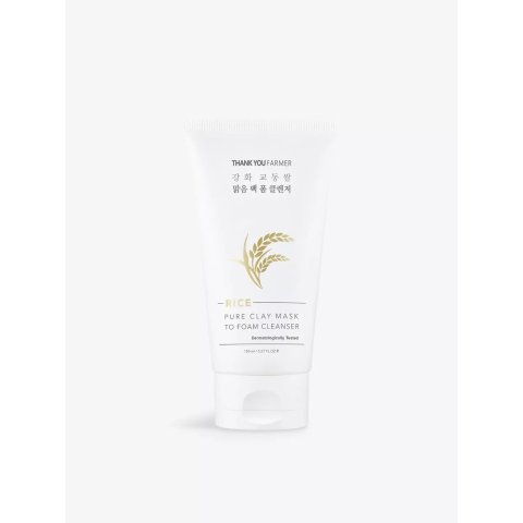Moduba라이스 퓨어 클레이 마스크 투 폼 클렌저 150ml