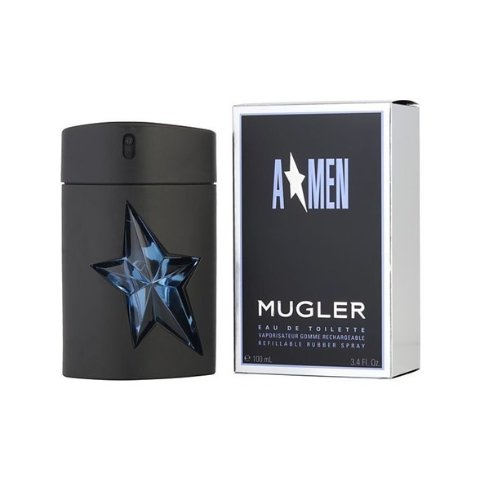 ModubaMugler Angel Men EDT 리필형 러버 플라스크 3.4oz 남성용