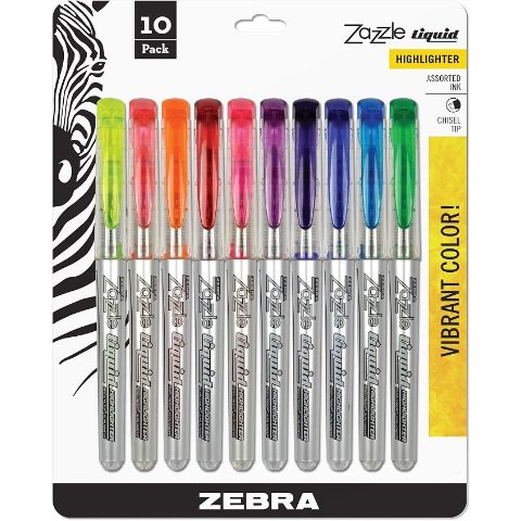 ModubaLiquid Zazzle 형광펜 10입 (71111)