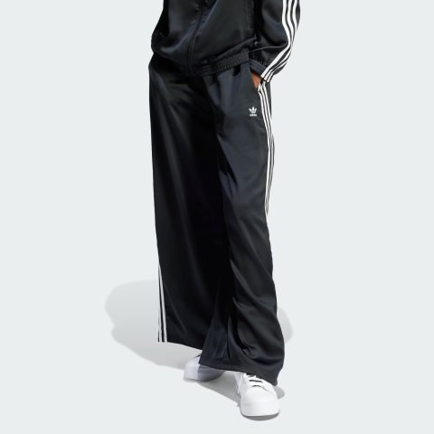 Moduba아디컬러 새틴 와이드 레그 트랙 팬츠